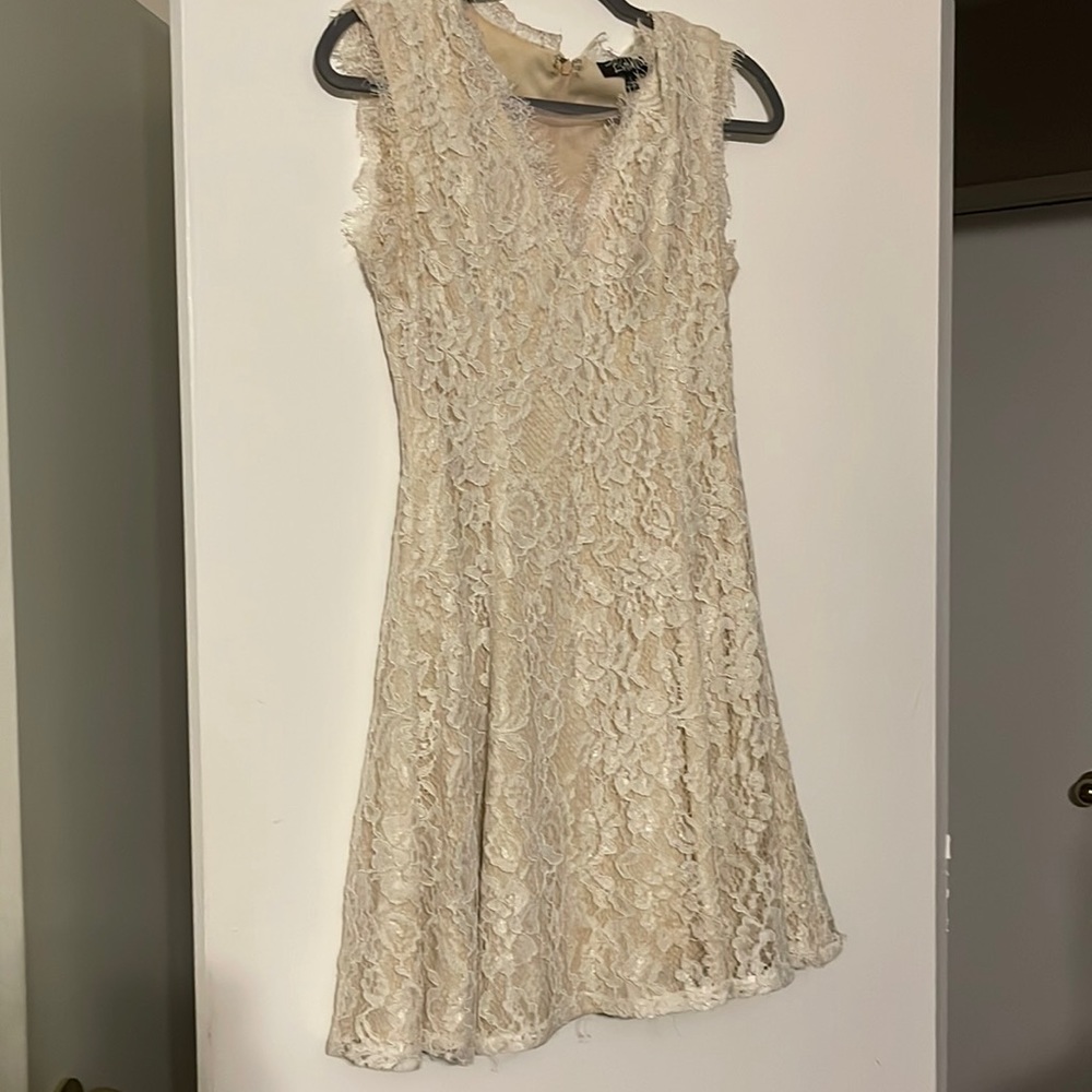 White lace dress